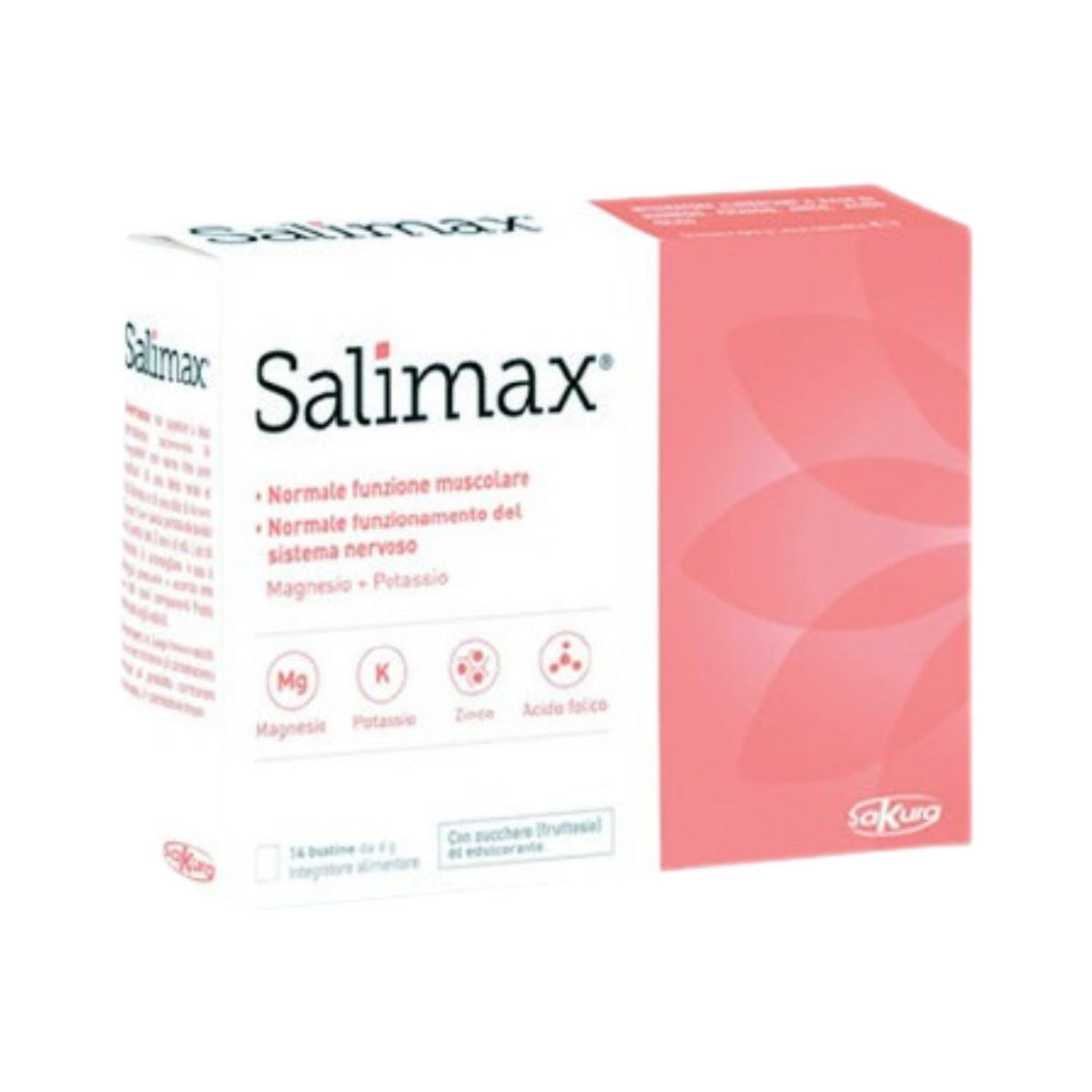 Salimax | Integratore Magnesio Potassio Zinco Acido Folico | 14 Bustine  