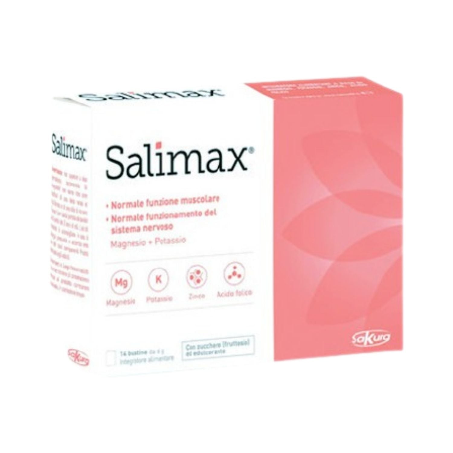 Salimax | Integratore Magnesio Potassio Zinco Acido Folico | 14 Bustine
