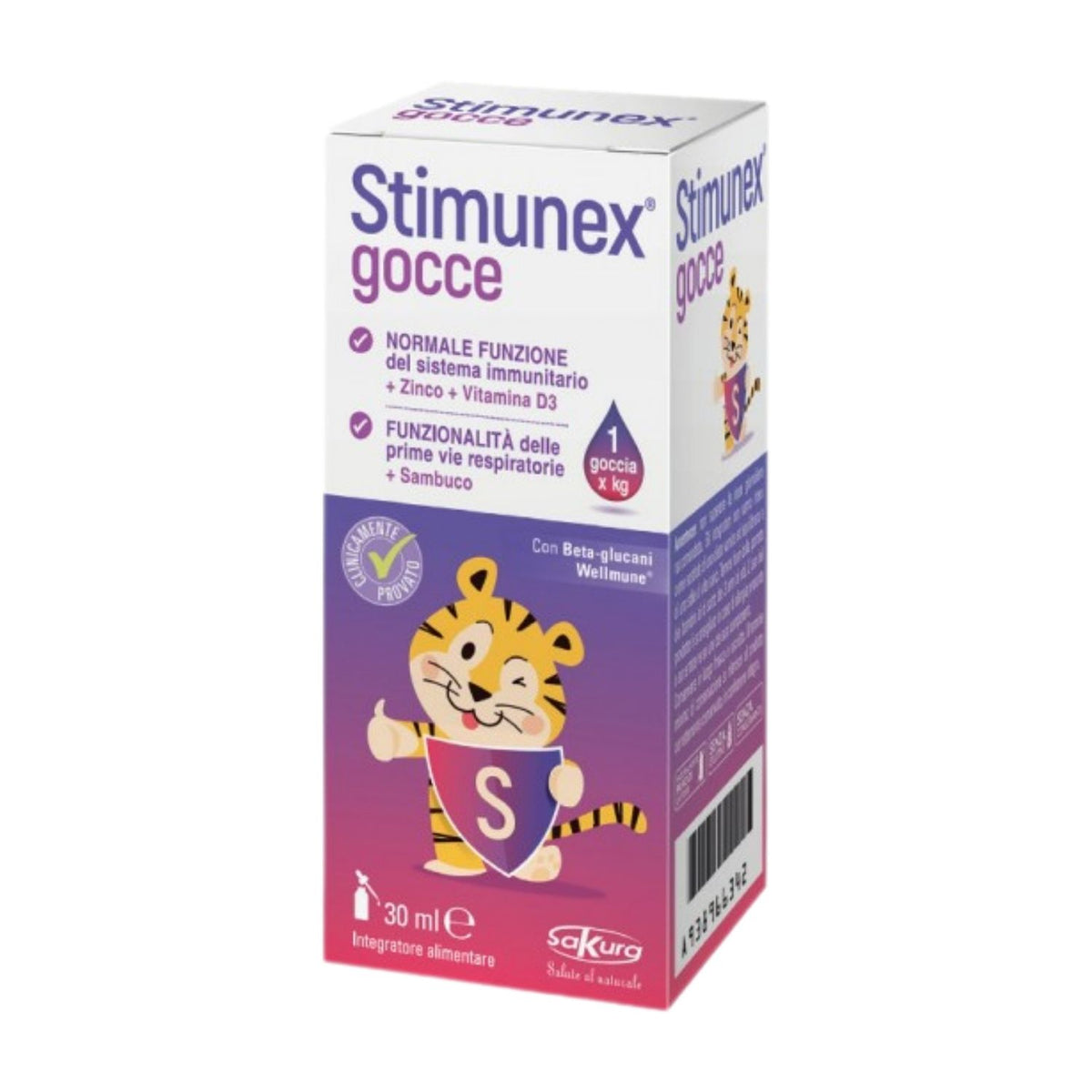 Stimunex Gocce | Integratore Difese Immunitarie Sambuco Zinco Beta-Glucani | 30ml  