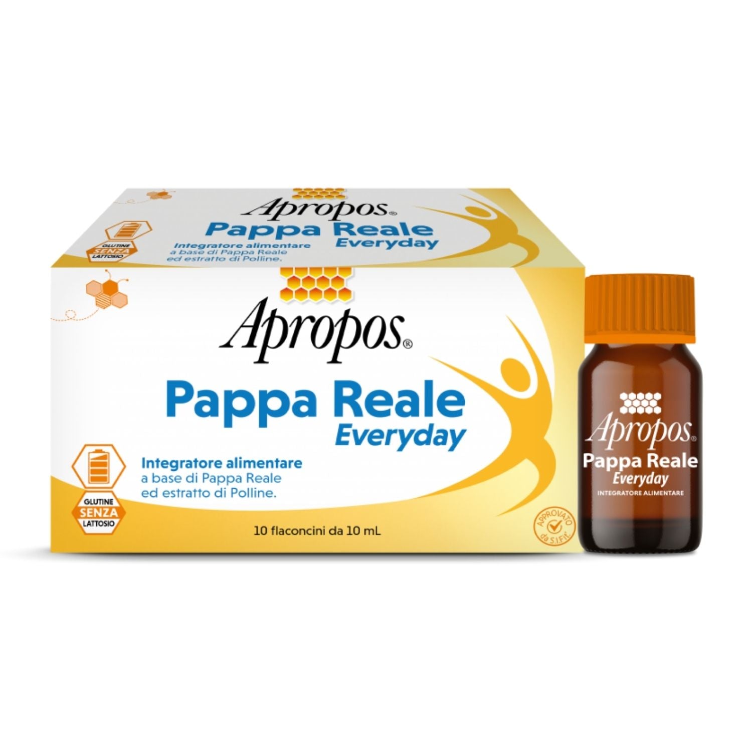 Apropos Pappa Reale Everyday | Integratore Uso Quotidiano con Polline | 10 Flaconcini