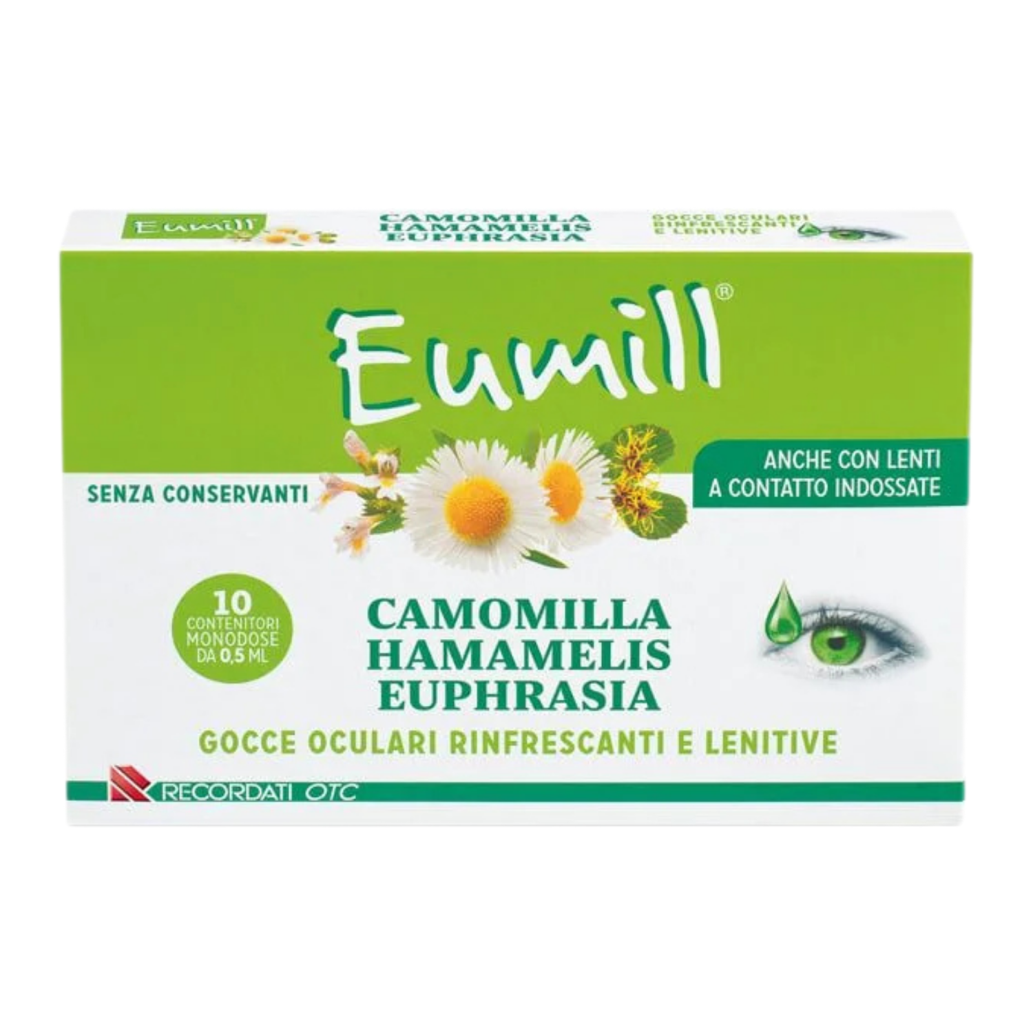 Eumill | Gocce Oculari Rinfrescanti Collirio | 10 Flaconcini 0,5 ml