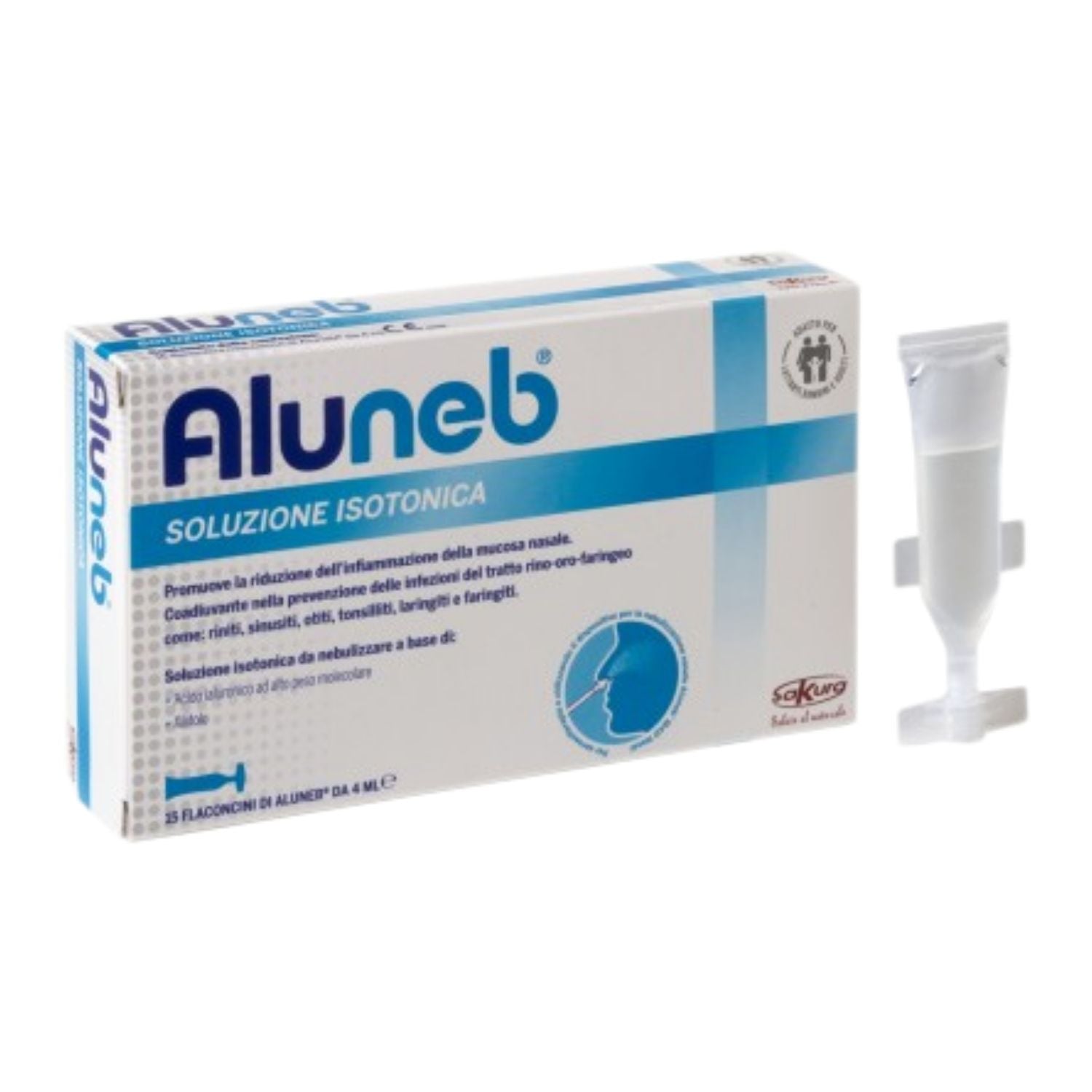 Aluneb Iso | Soluzione Isotonica Aerosol | 15 Flaconcini 4ml