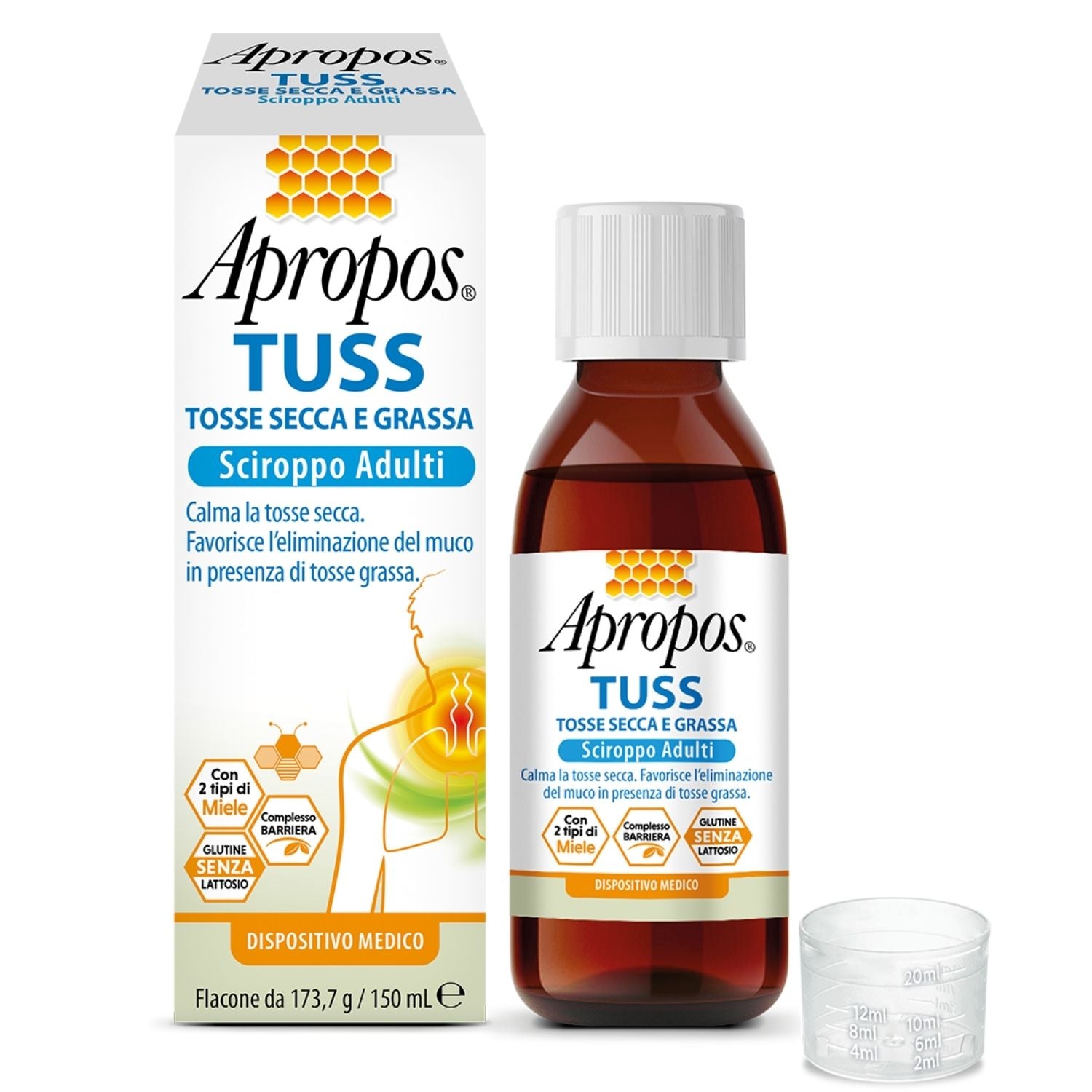 Apropos Tuss | Sciroppo Tosse Secca e Grassa Adulti | 150 ml
