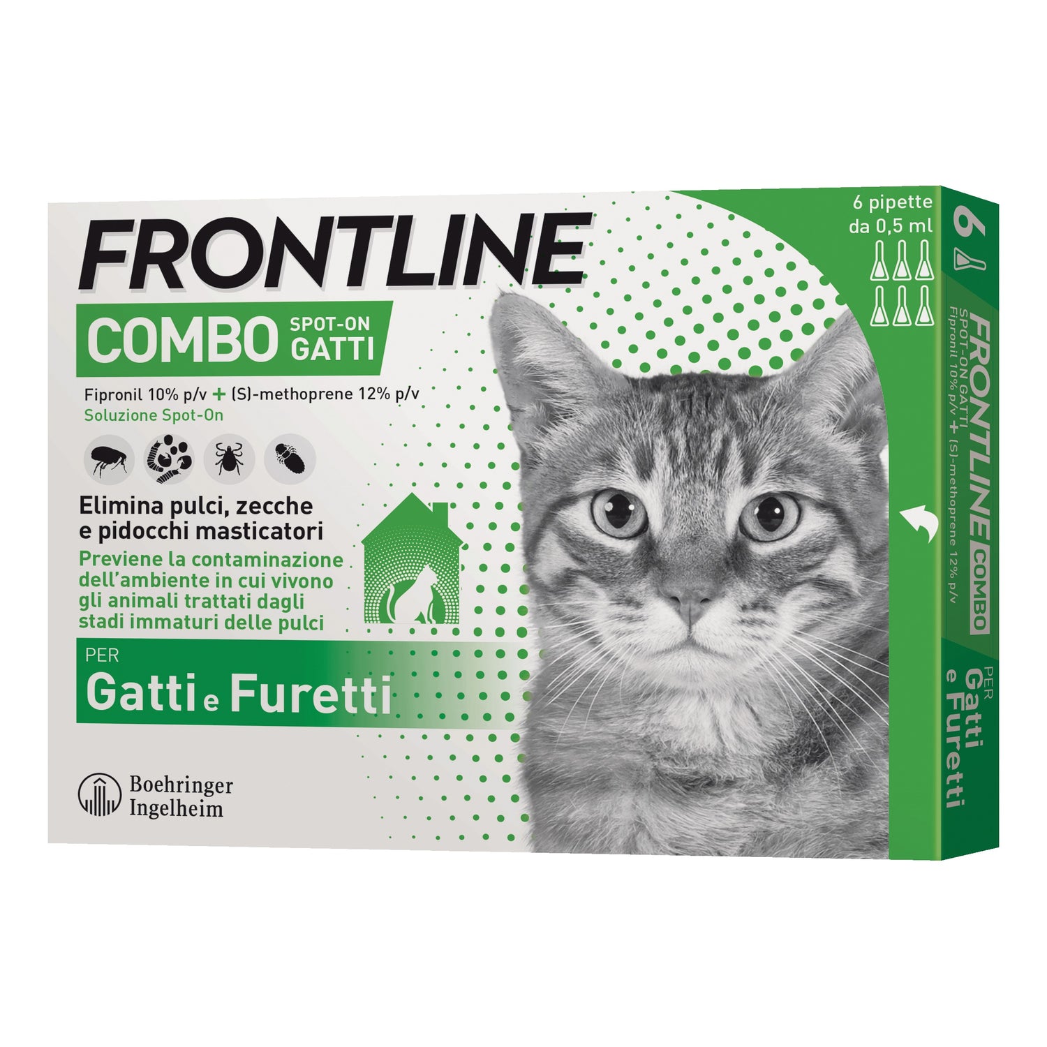 FRONTLINE COMBO*6PIP GATTI/FUR