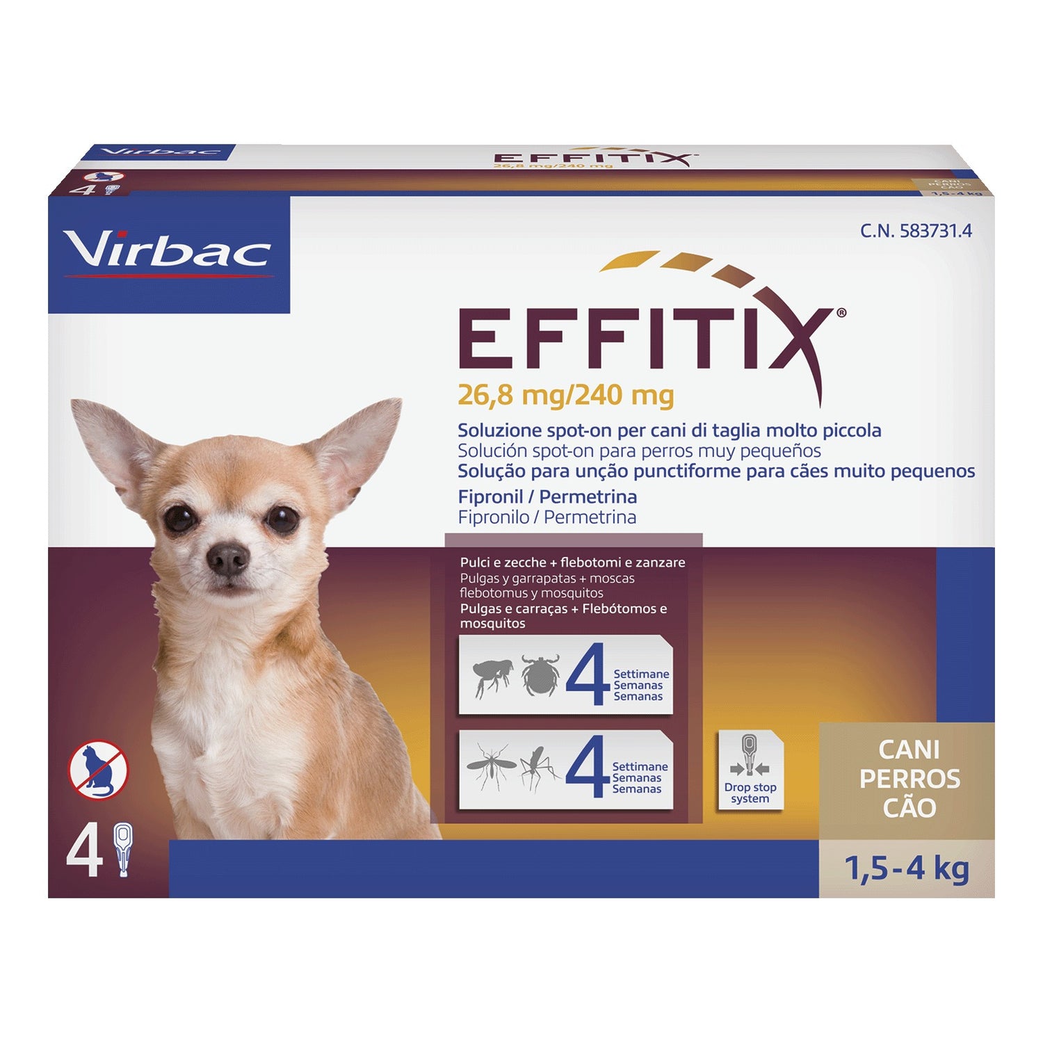 EFFITIX*4PIP 0,44ML 1,5-4KG