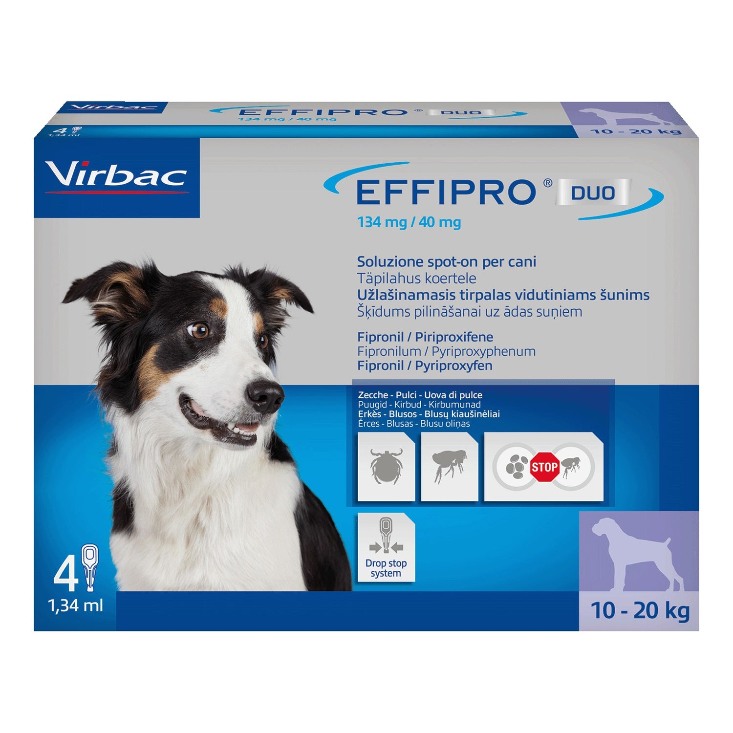 EFFIPRO DUO*4PIP 10-20KG CANI