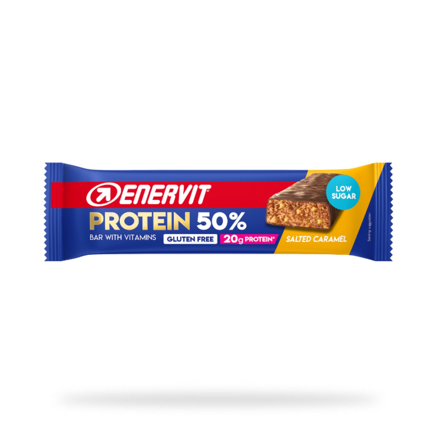 Enervit Protein 50% Salted Caramel | Barretta Proteica Low Sugar | 40 g
