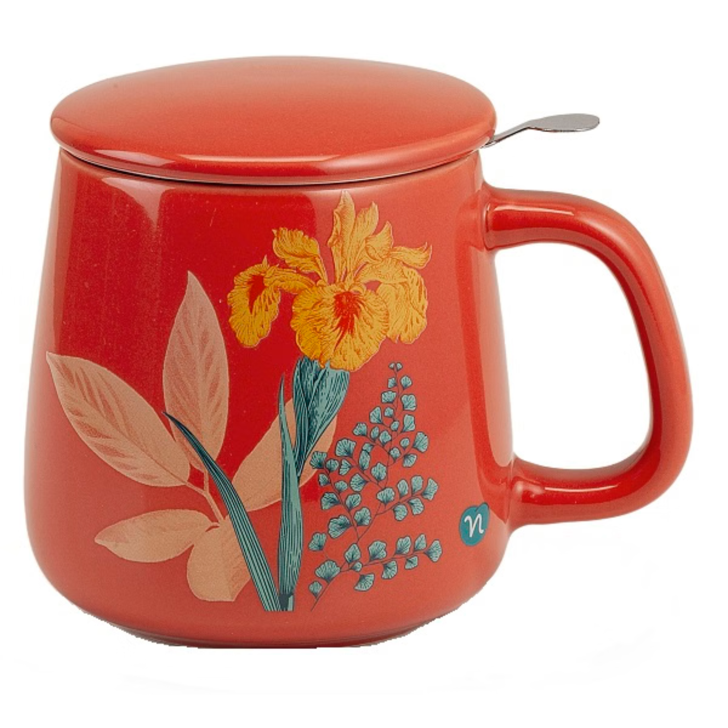 Neavita Infusiera Herbarium Filtro Acciaio Arancione 400ml