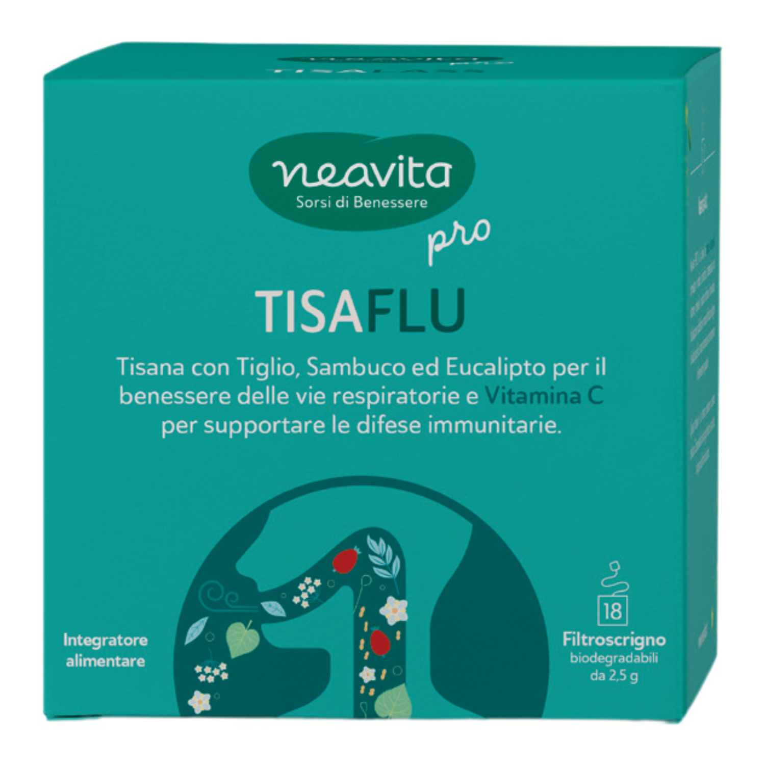Neavita Infusi E Tisane Pro TisaFlu 18 Filtroscrigno