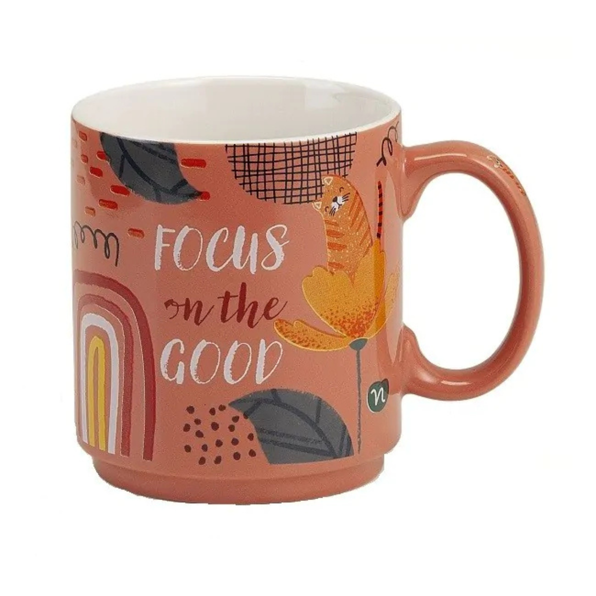 Neavita Mug Herbal PositiviTea Tazza Tisane Arancione 350ml  