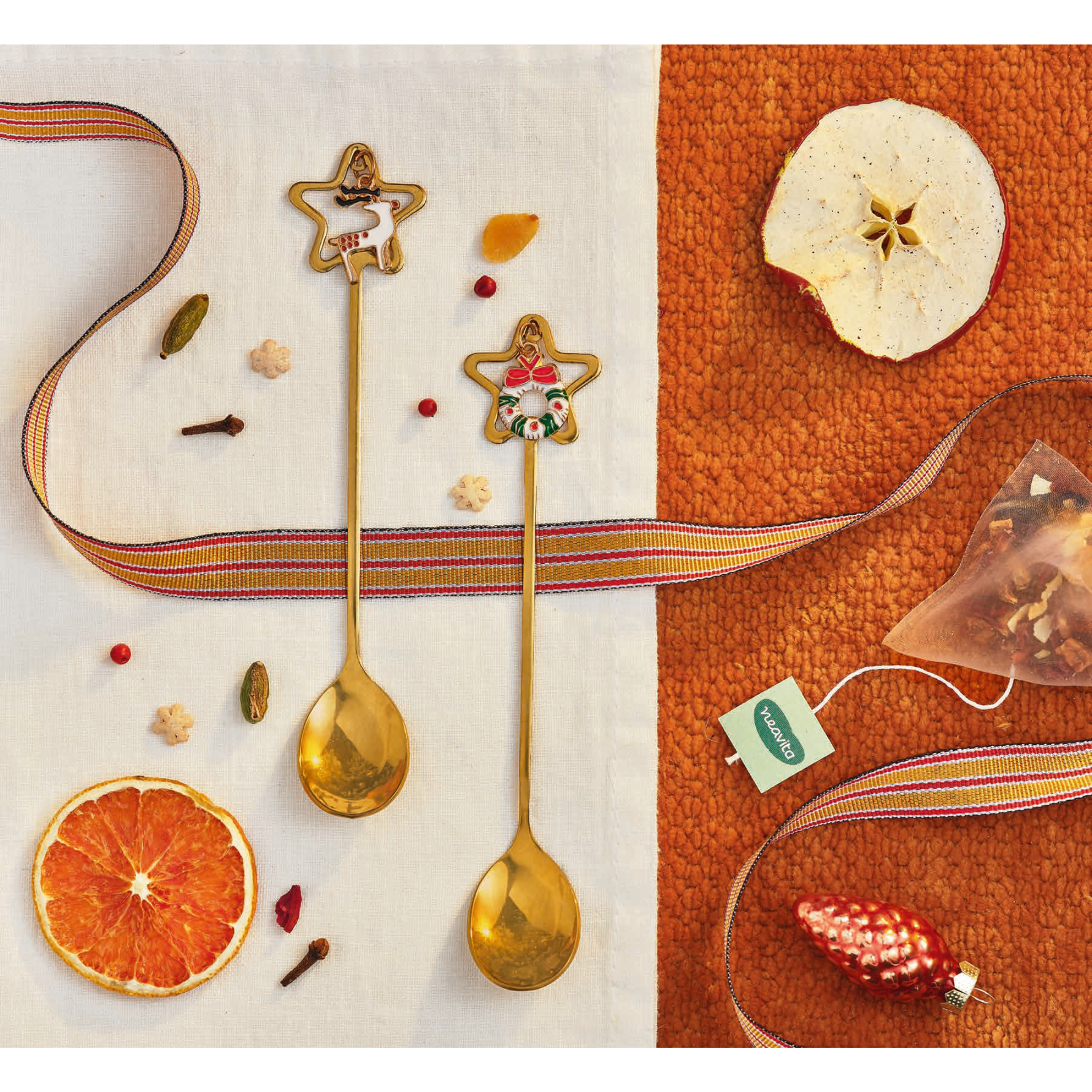 Neavita Set Collezione Natale 2 Cucchiaini Decorati 2