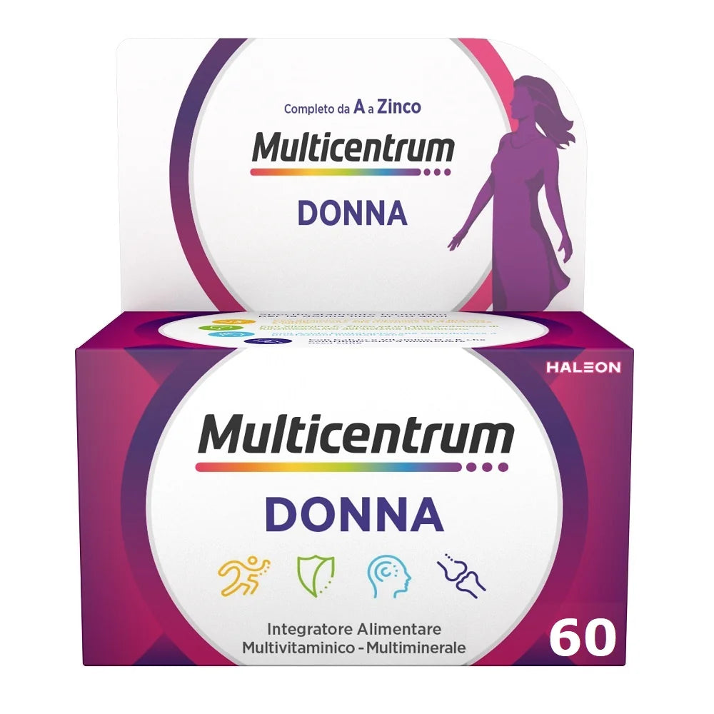 Multicentrum Donna | Integratore Multivitaminico | 60 Compresse
