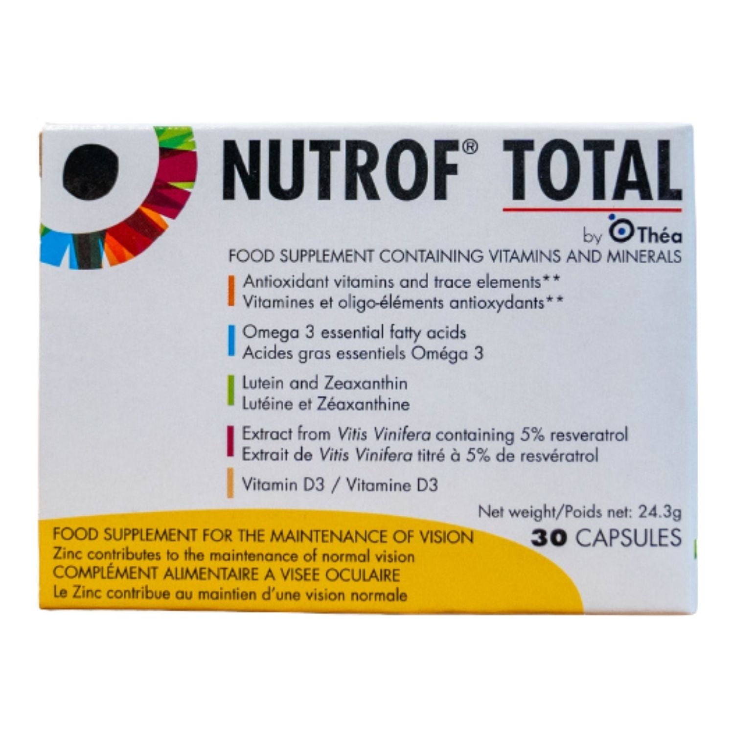 Nutrof Total integratore vista luteina zeaxantina 30 capsule

