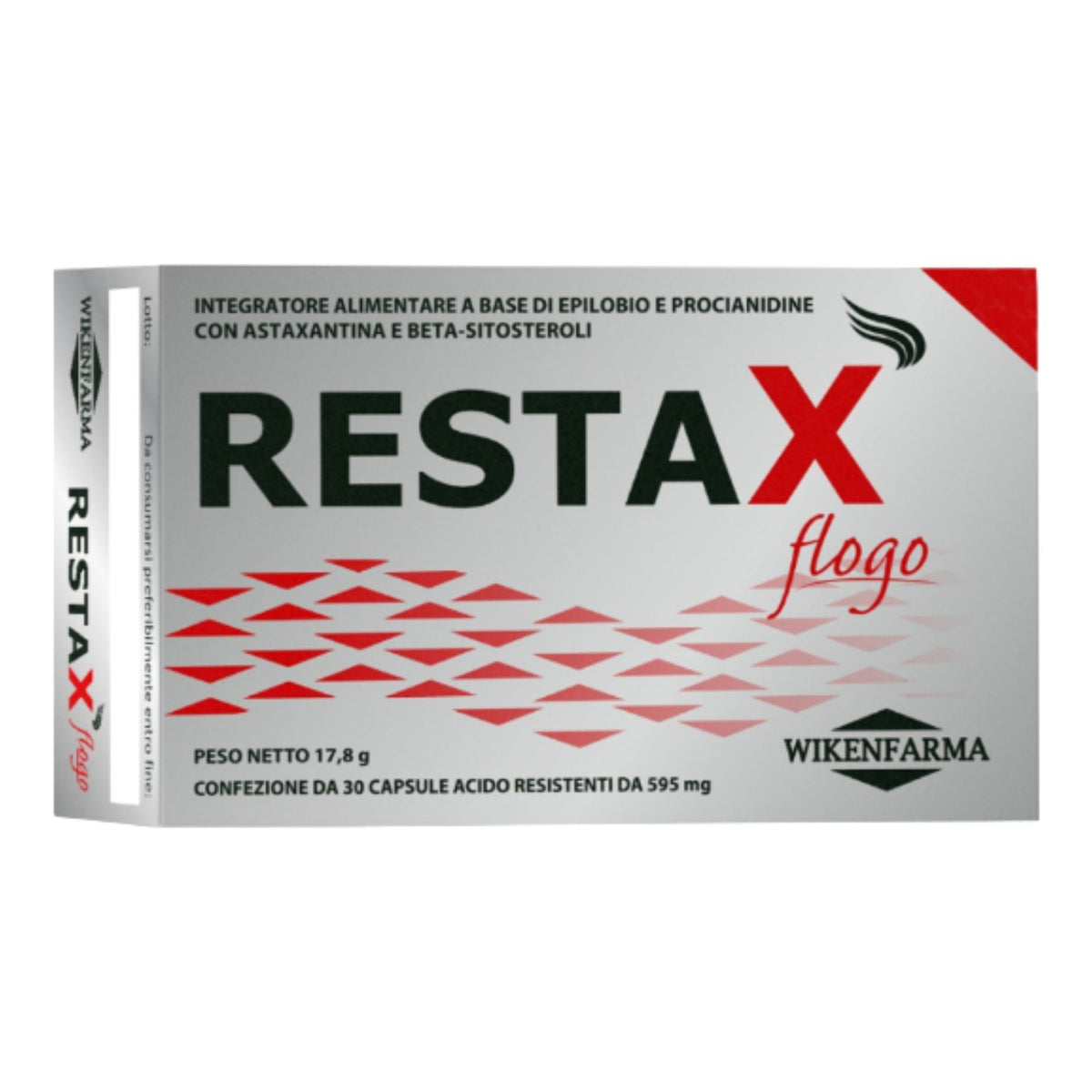 Restax Flogo | Integratore Alopecia Androgenetica | 30 Capsule  