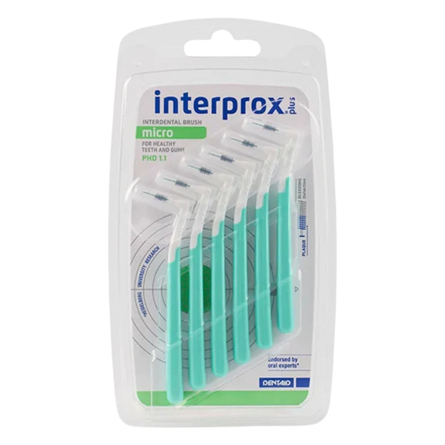 Interprox Plus Micro Verde Angolato | PHD 1,1 mm | 6 Scovolini