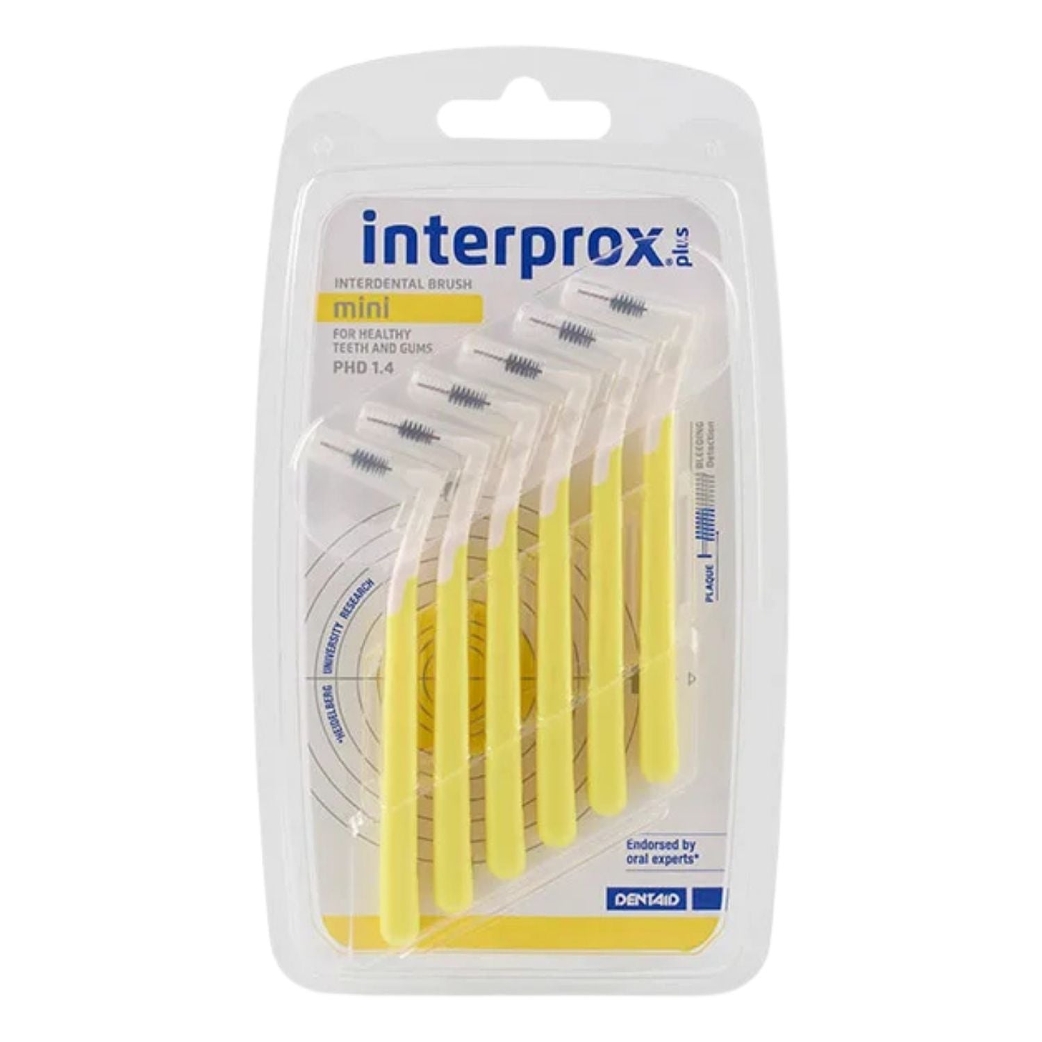 Interprox Plus Mini Giallo Angolato | PHD 1,4 mm | 6 Scovolini

