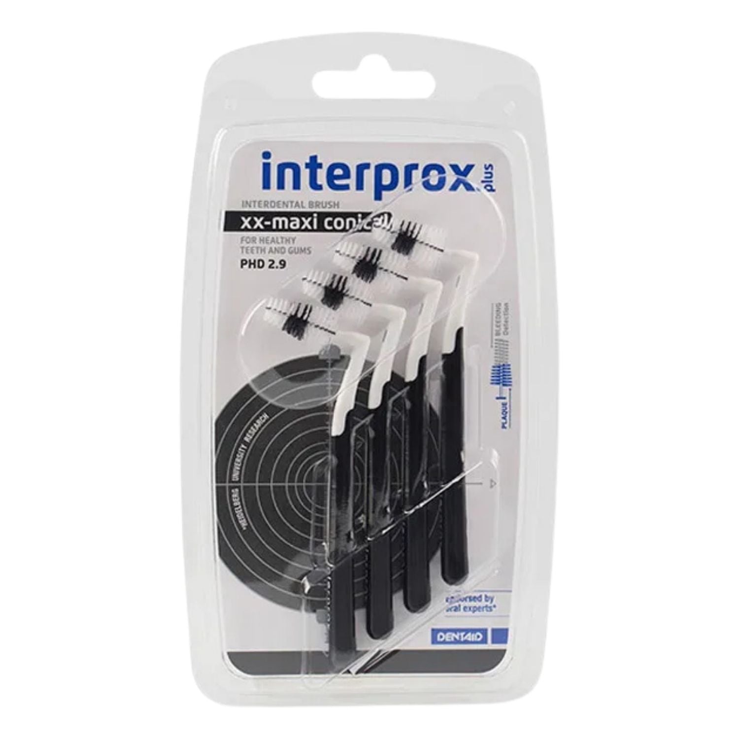 Interprox Plus XX-Maxi Nero Angolato | PHD 2,9 mm | 4 Scovolini
