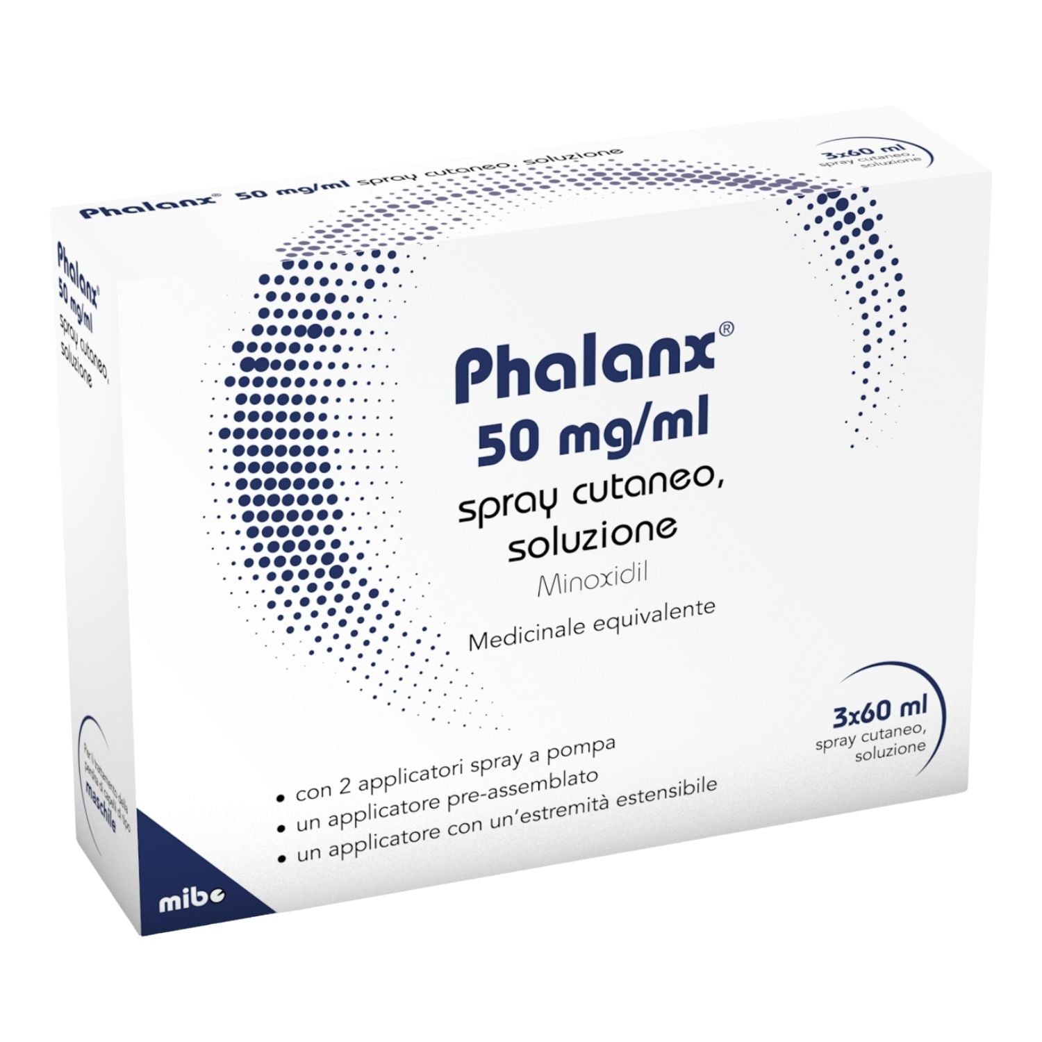 Phalanx 50 mg/ml spray Minoxidil 5% Uomo 3 flaconi 60 ml