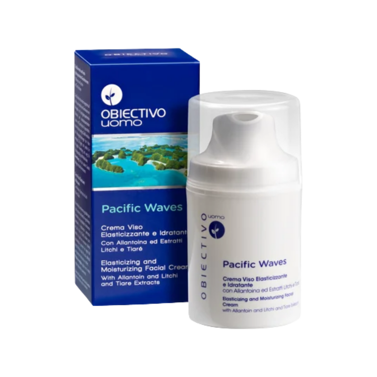 Obiectivo Uomo Pacific Waves Crema Viso | Elasticizzante | 50 ml  