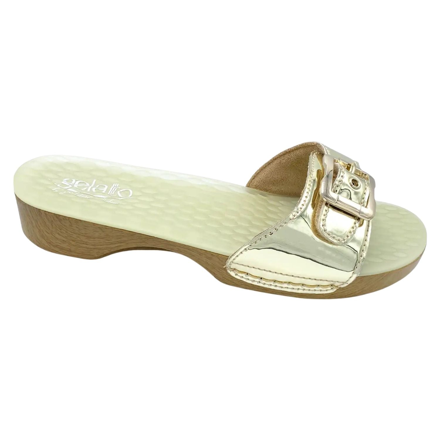 Sole Mio 2.0 Platino Specchio | Sandalo Ortopedico Gel | Taglia 37/38

