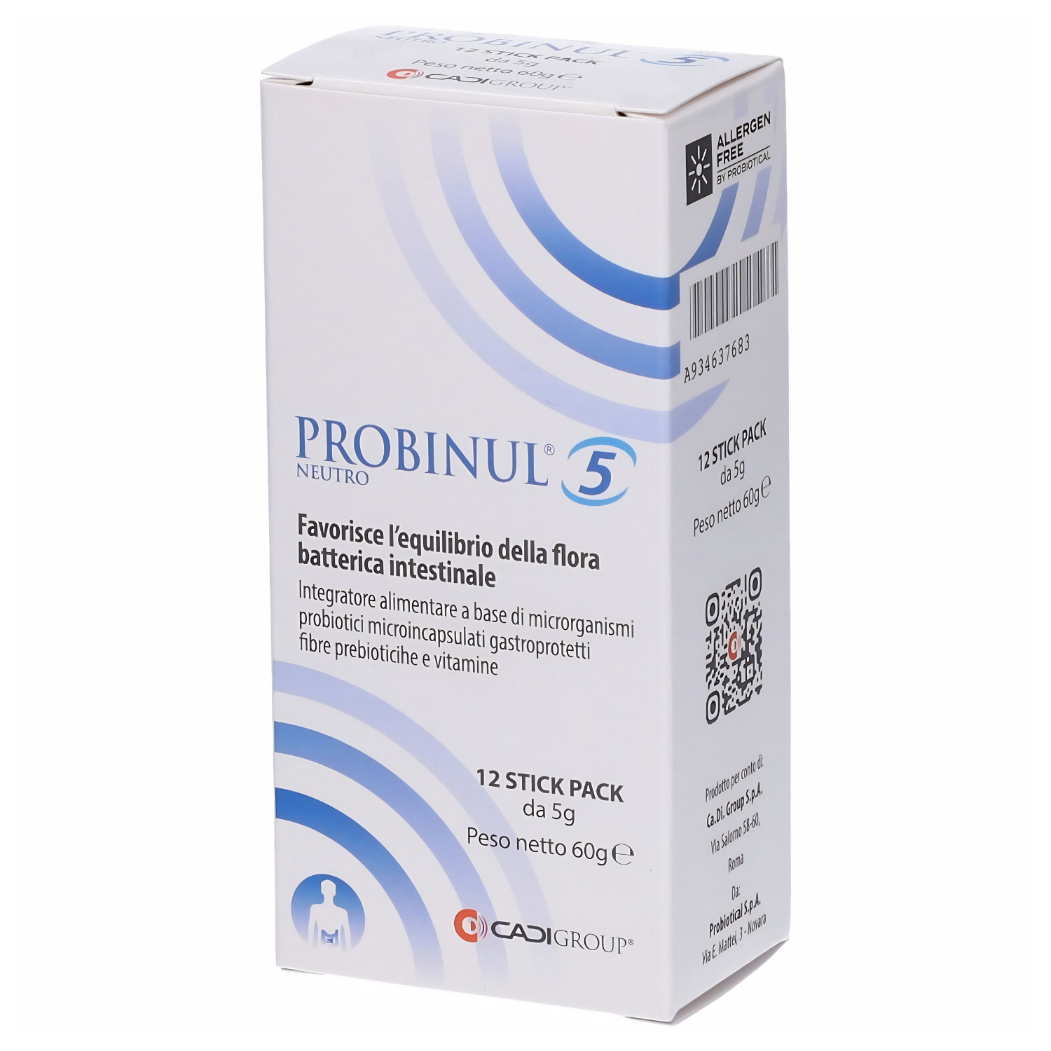 Probinul 5 Neutro fermenti lattici probiotici flora intestinale 12 Stick Pack