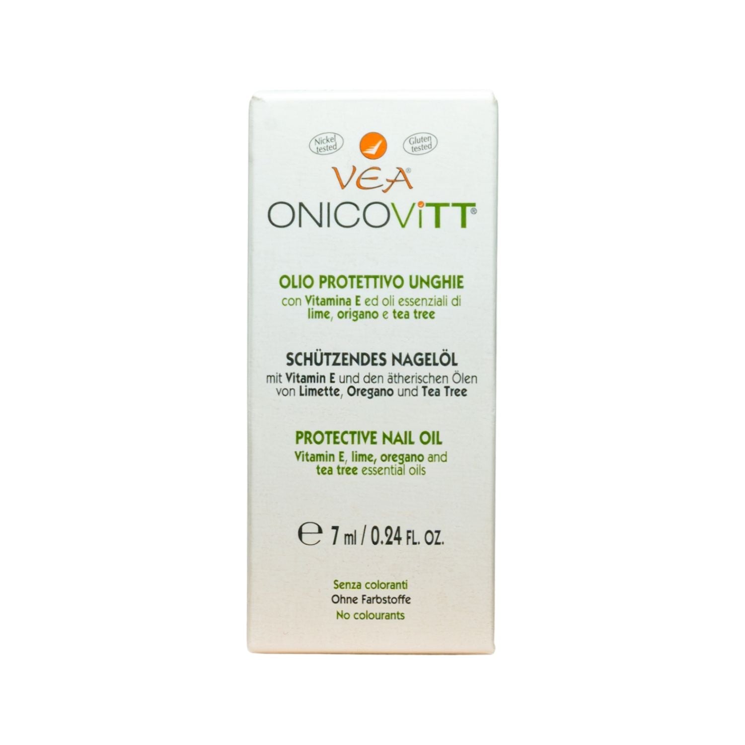 VEA Onicovitt | Olio Unghie Vitamina E Tea Tree Antimicrobico | 7 ml