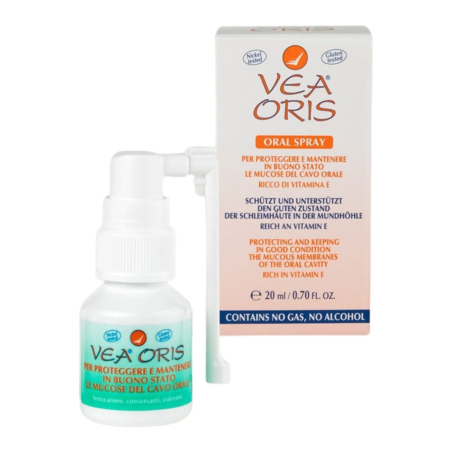 VEA Oris | Spray Orale Vitamina E Mucosa Bocca Ipoallergenico | 20 ml 2