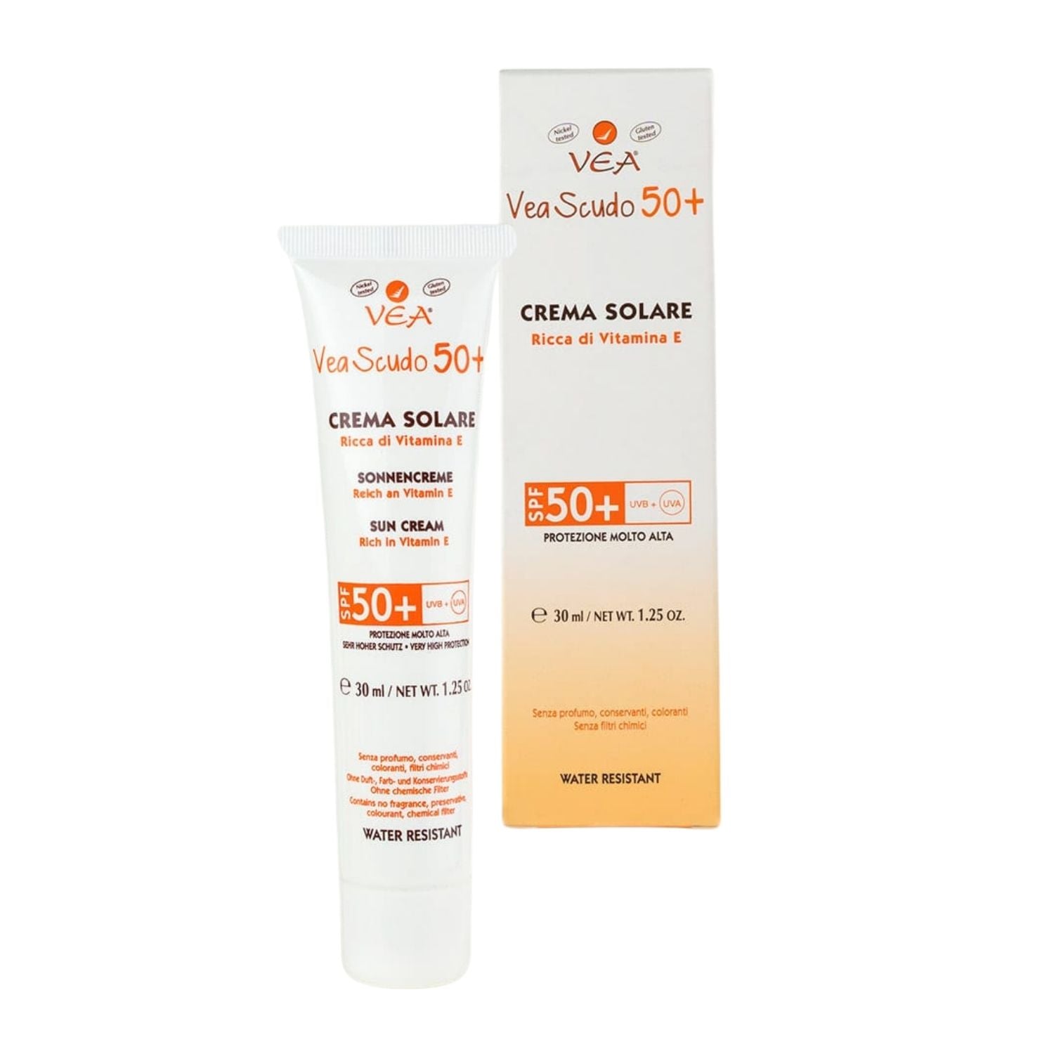 VEA Scudo 50+ | Crema Solare SPF 50+ Vitamina E Pelle Sensibile | 30 ml 2