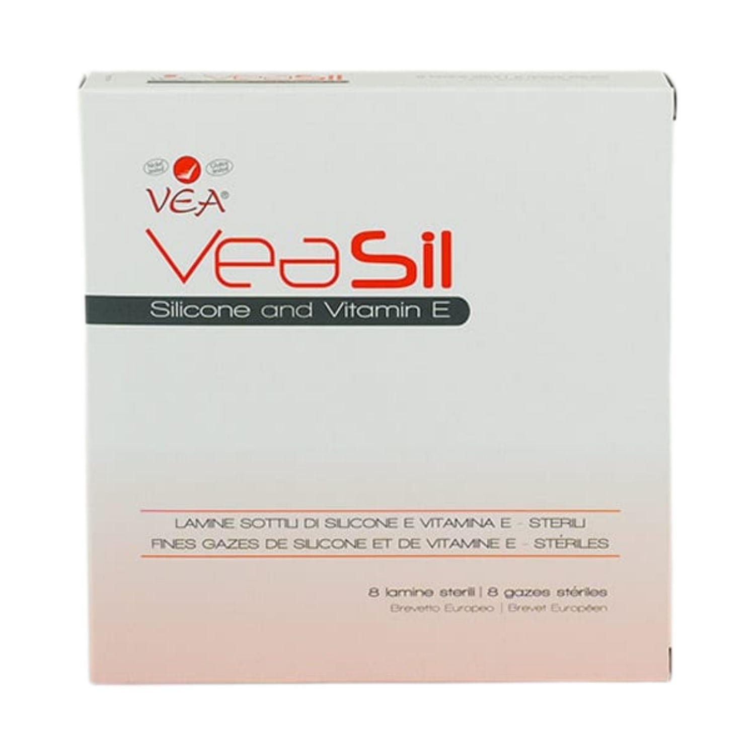 VEA Sil | Lamine Silicone Vitamina E Cicatrici Cheloidi | 8 Lamine
