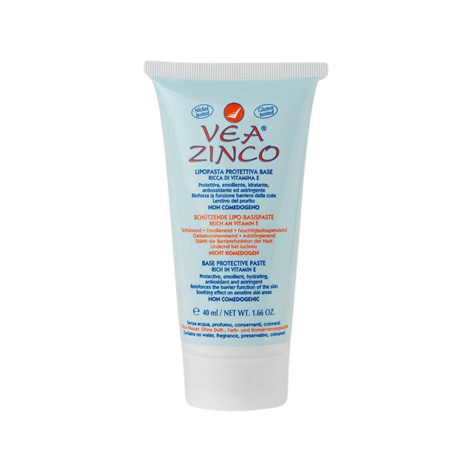 VEA Zinco | Pasta Protettiva Ossido Zinco 30% Vitamina E | 40 ml
