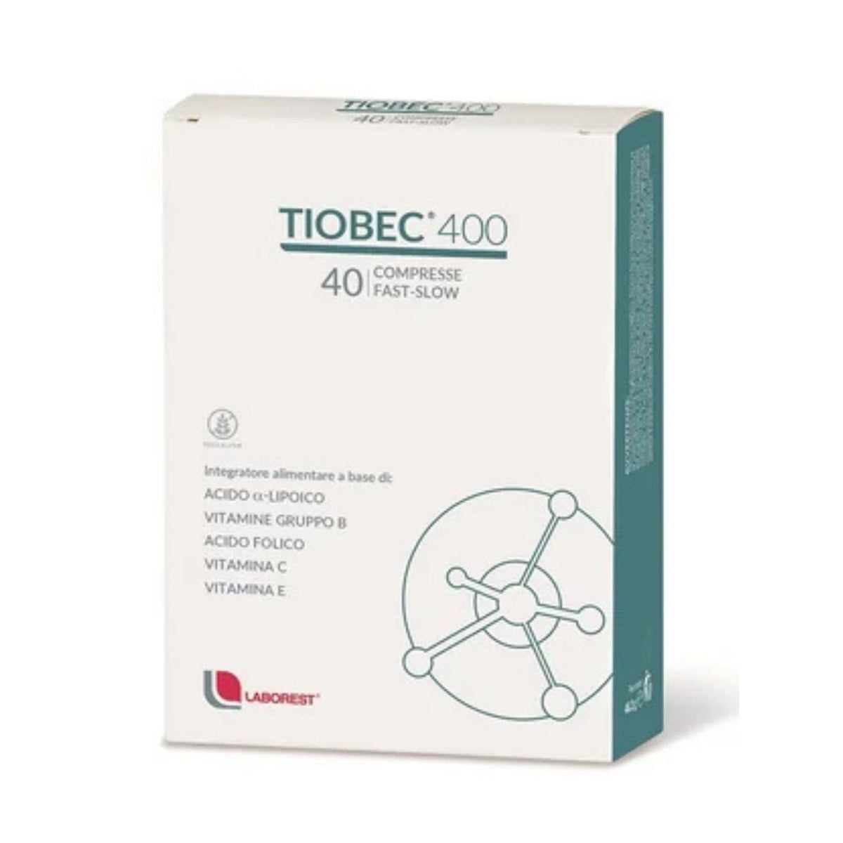 Tiobec 400 | Acido α-Lipoico Vitamine B | 40 Compresse Fast Slow  