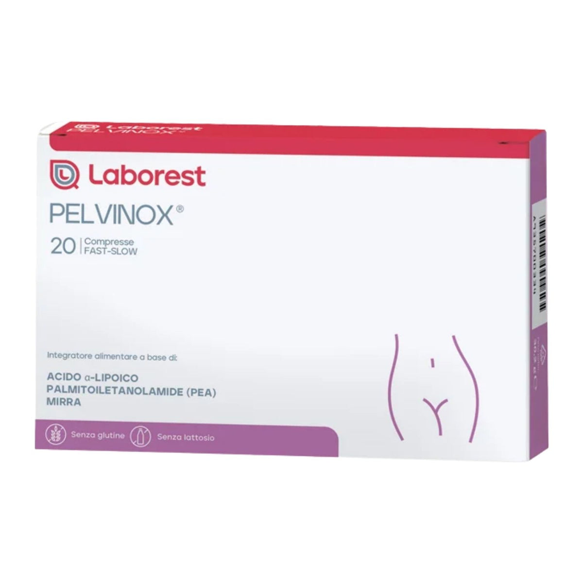 Pelvinox | Acido Alfa-Lipoico PEA Mirra | 20 Compresse Fast-Slow  