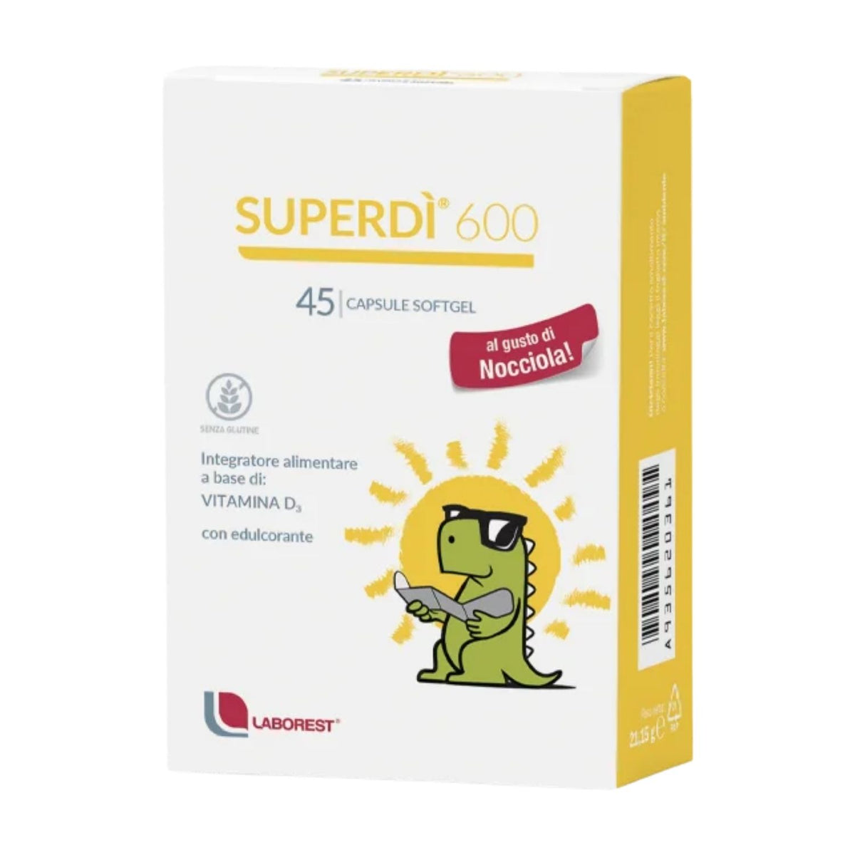 Super Dì 600 | Vitamina D3 600 UI | 45 Capsule Softgel  