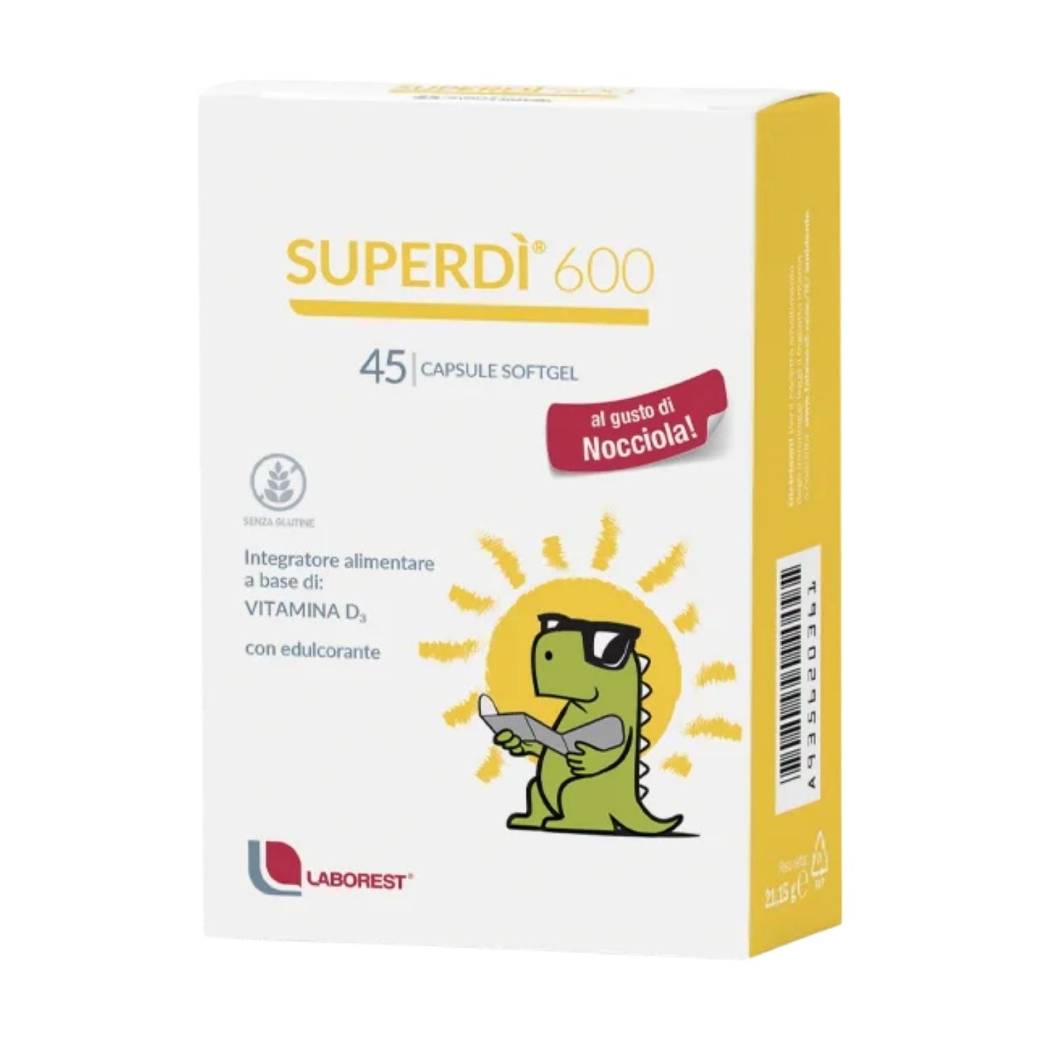 Super Dì 600 | Vitamina D3 600 UI | 45 Capsule Softgel