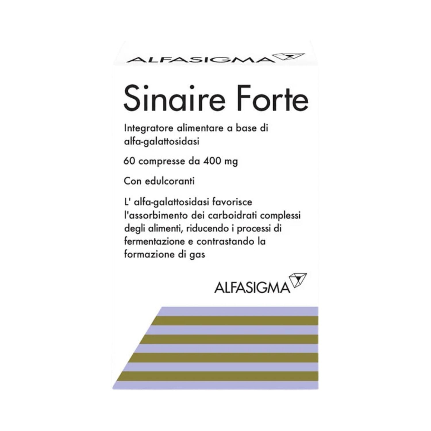 Sinaire Forte | Alfa-Galattosidasi 300 GaIU Meteorismo | 60 Compresse