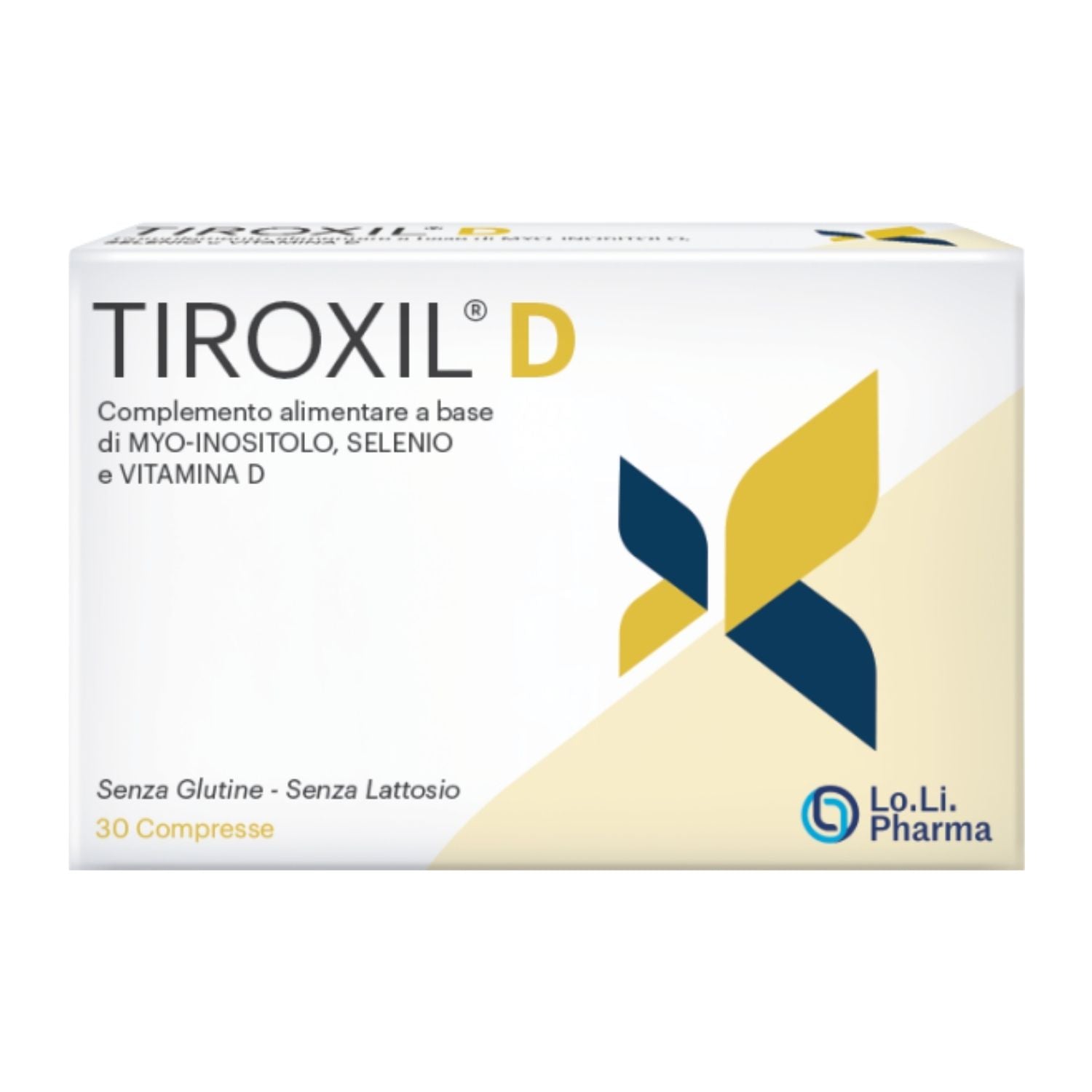 Tiroxil D | Integratore Tiroide Myo-Inositolo Selenio Vitamina D | 30 Compresse