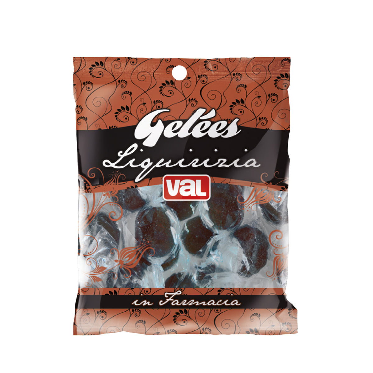 Val Gelées Liquirizia | Caramelle Morbide Coloranti Naturali | 80 g  