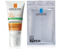La Roche Posay Anthelios SPF50+ Anti-Shine Gel Crema Colorata Protezione Molto Alta 50 ml + 1 Busta My Uv Patch