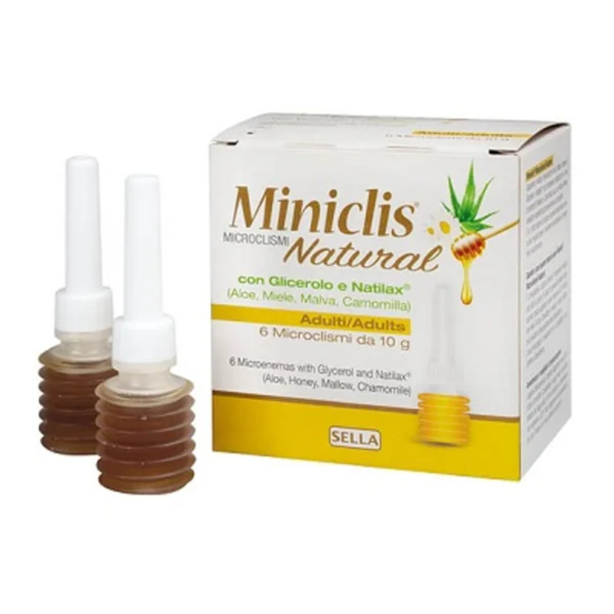 Miniclis Natural Microclisma Adulti Glicerolo Natilax 6 pezzi
