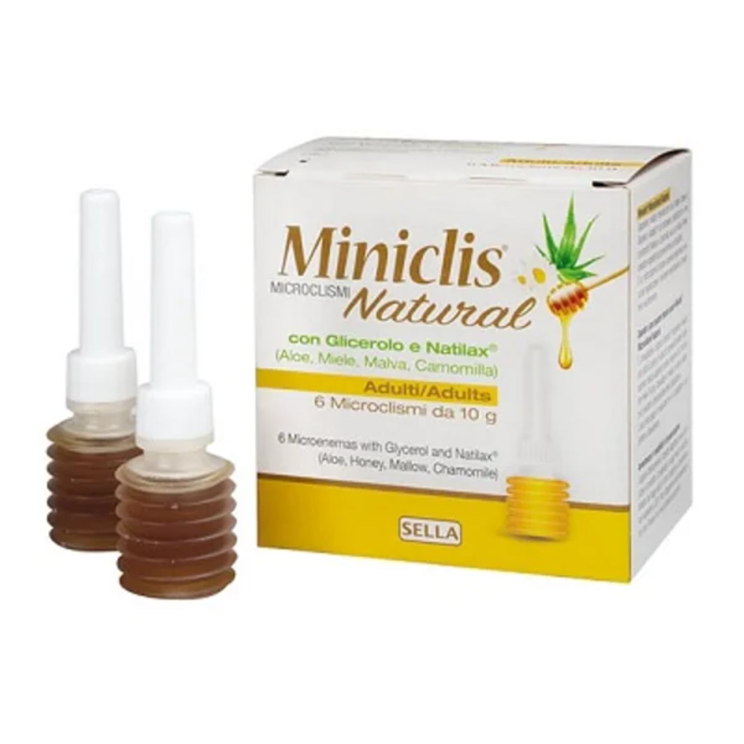 Miniclis Natural Microclisma Adulti Glicerolo Natilax 6 pezzi
