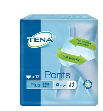 Tena Pants Plus XL - 12 Pezzi