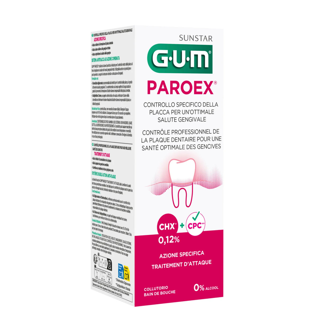 GUM Paroex | Collutorio ad Azione Potenziata con Clorexidina 0,12% e CPC | 300 ml 2 
