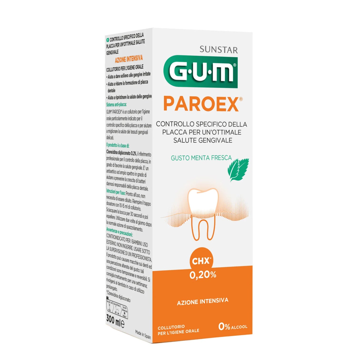 GUM Paroex | Collutorio Formula Classica con Clorexidina 0,20% | 300 ml