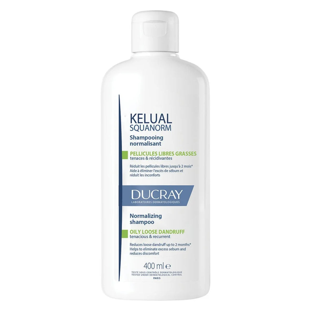 Ducray Kelual Squanorm | Shampoo Trattante Capelli Forfora Grassa | 400 ml  