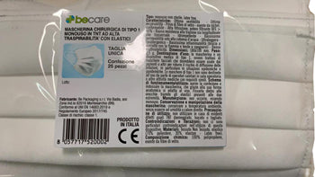 BE CARE MASCHERINA CHIR TNT25P