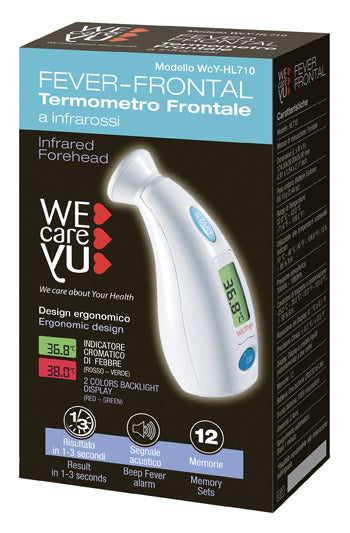 Termometro Frontale Infrarossi | WEcareYU FEVER FRONTAL | Tempia
