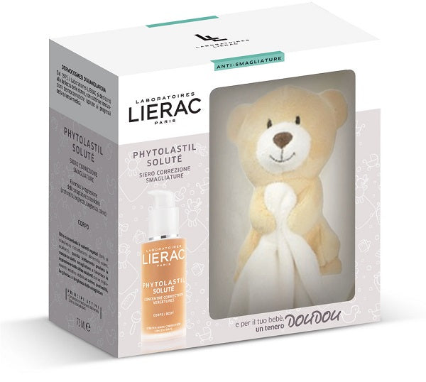 LIERAC COFANETTO PHYTOLASTIL SOLUTE' 75 ML + DOUDOU GIALLO  