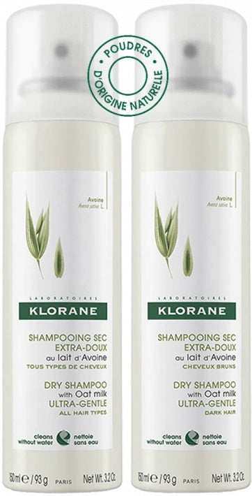 Klorane Shampoo Secco Avena Extra-Delicato Confezione Doppia 2 X 150ml