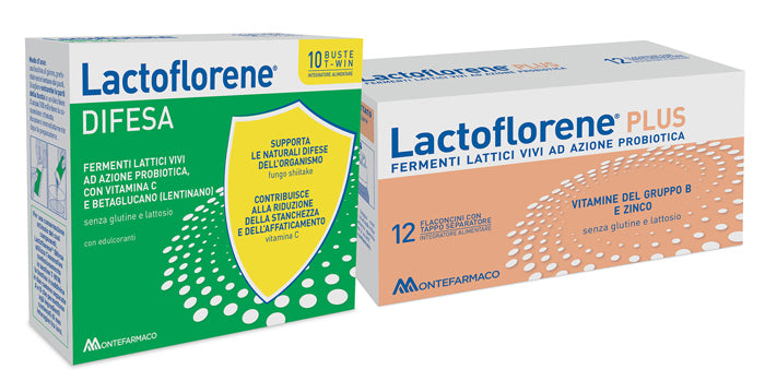Lactoflorene PLUS 12 Flaconcini + DIFESA 10 Bustine
