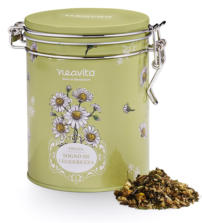 Neavita Royal Tin Erbe E Tisane Camomilla Con Tisana Sogno Di Leggerezza 90g  